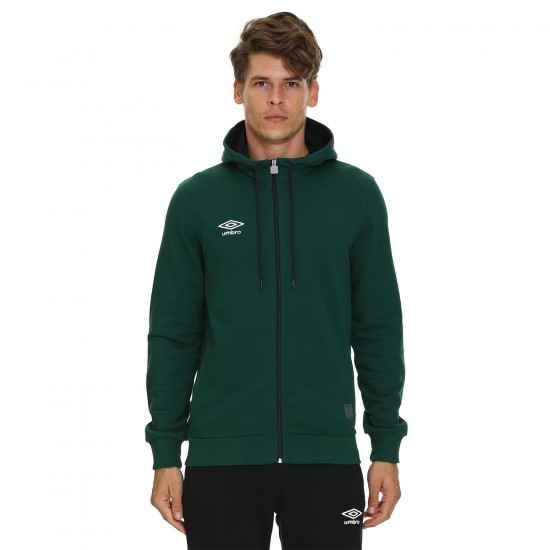 Umbro TC-0026-K.Green Hoodie Dax - Erkek Kapüşonlu Eşofman Üstü