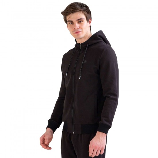 Umbro TC-0032-Black Dian Hoodie - Erkek Kapişonlu Eşofman Üstü