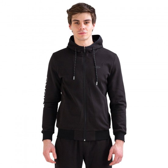 Umbro TC-0032-Black Dian Hoodie - Erkek Kapişonlu Eşofman Üstü