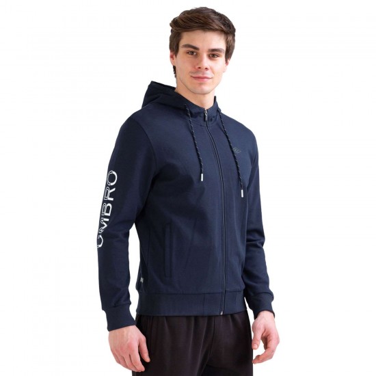 Umbro TC-0032-D.Blue Dian Hoodie - Erkek Kapişonlu Eşofman Üstü