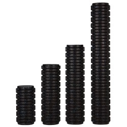 Actifoam Foam Roller Tırtıklı 45 cm Siyah-Mavi