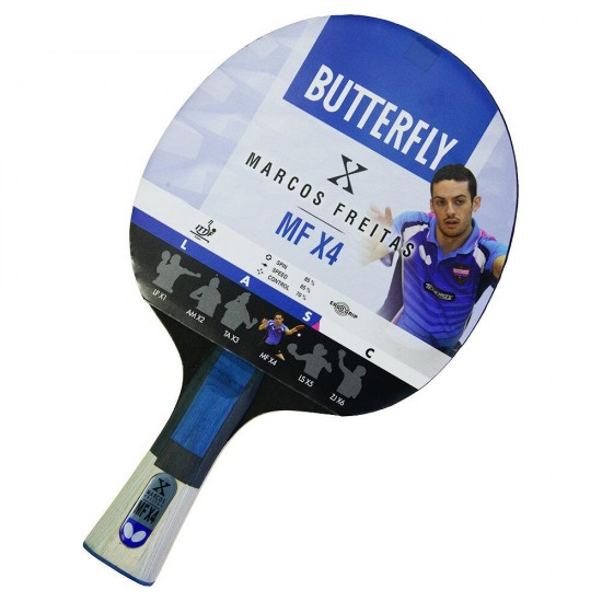 Butterfly 85083S Marcos Freitas MF X4 ITTF Onaylı Masa Tenisi Raketi